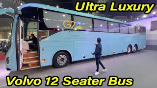 Volvo Luxury Bus  12 Seater Business Class 😍 Auto Expo 2023 [upl. by Ecnedac701]