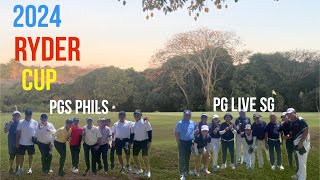 Hallow Ridge Golf  PG live singapore vs PGS Philippines  RYDER CUP 2024 [upl. by Leirea]