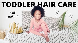 Tyannas Hair Care Routine  Toddler Afro and Braids [upl. by Hoeg164]