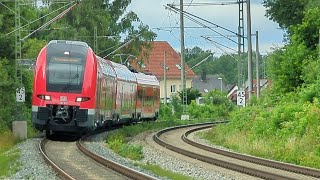 Verschiedene Züge in Marzling inkl Desiro HC Präsentationsfahrt [upl. by Yllitnahc]