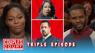 Triple Episode A Marriage is Falling Apart due to Cheating Accusations  Couples Court [upl. by Medora]