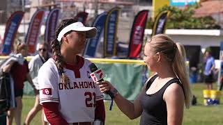 Oklahoma Softballs Tiare Jennings Hits 74th Career Home Run [upl. by Lorrie228]