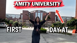 My First Day at Amity University Noida Vlog  Indemnity bond [upl. by Naryb]