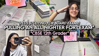 PULLING AN ALL NIGHTER for EXAMS as a CBSE 12th GRADER  BOARD EXAMS IN 6 MONTHSProductive Vlog [upl. by Narine231]