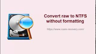 Convert raw to ntfs without formatting [upl. by Argela]