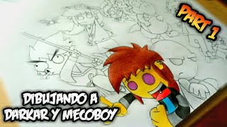 dibujando a darkar y a mecoboyvete ala versh [upl. by Sivolc]