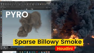 1 Pyro Houdini Tutorial  Sparse Billowy Smoke🔥 Smoke Tutorial in Houdini 💥VFXMentor [upl. by Ahsiekin]