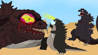 Rescue Eye Shin Godzilla From GODZILLA The Battle Against Eyesore FUNNY  Godzilla Cartoon Movies [upl. by Learrsi]