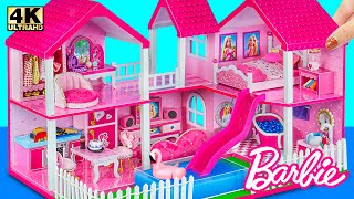 How to Build AMAZING Pink Barbie Dream House with Water Slide From Cardboard❤️ DIY Miniature House [upl. by Bobby]