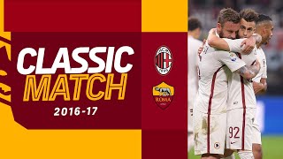 🟨🟥 MILAN 14 ROMA 🟨🟥  Classic Match Highlights 201617 [upl. by Thadeus709]