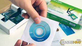 300Mbps Wireless N PCI Express Adapter TLWN881ND  TPLink  Unboxing by wwwgeekshivecom [upl. by Candide]