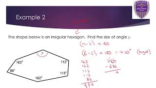 224 Year 11 intermediate  Interior angles recap [upl. by Lourdes]