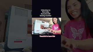 Unboxing bernette b38 sewing machine filipinablogger filipinatraveler bernetteb38 [upl. by Llerdnod]