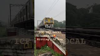 Local trains speed indianrailways train railway rail travel traintravel highspeedtrain yt [upl. by Ettenuj]