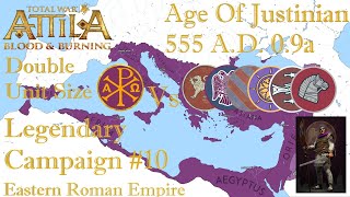 TW Attila  Age of Justinian 09a 555 AD  10  Justinians Glory  War SuevorumNeustria [upl. by Ariamat]