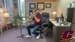 2025 WSMA State Honors Project Bass Trombone Etude Blume 5 [upl. by Eeltrebor]