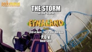 Etnaland THE STORM quotin the Stormquot POV rear seat Onride [upl. by Queri613]