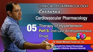 Cardiovascular Pharmacology Ar  05  2nd line antihypertensive drugs [upl. by Droffilc]