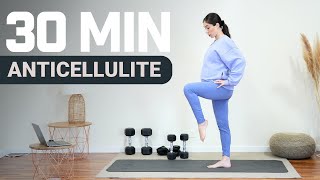 WORKOUT ANTICELLULITE  30 minuti di allenamento senza salti [upl. by Fifine]