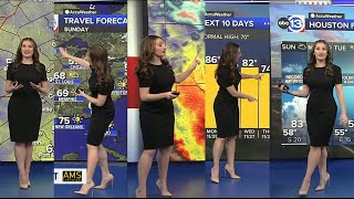 Elyse Smith with the evening Accuweather report for ABC13 Houston November 23 2024 [upl. by Herrmann]