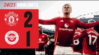 Hojlund amp Garnacho Complete COMEBACK  Man Utd 21 Brentford [upl. by Carolan]