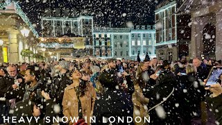 🎄Christmas Walks in Central London 2023  London Christmas Lights amp Market 4K HDR [upl. by Dwinnell]