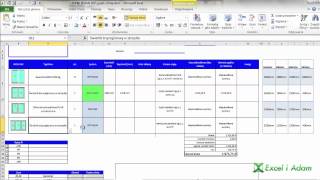 Excel  Portfolio  Cennik Okien dla firmy Redan [upl. by Ennaer]