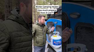 Winter Camping Heater  How Much Propane Does It Use camping campingequipment wintercamping [upl. by Cailly]