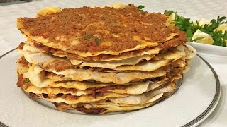 Tavada Lahmacun Nasıl Yapılır  Ev Yapımı Lahmacun Tarifi [upl. by Demha]