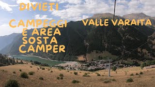 In camper nella Valle Varaita Pontechianale e le sue frazioni Campeggi e area sosta [upl. by Audette]