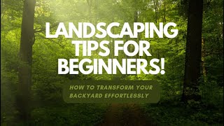 Top 10 Landscaping Tips For Beginners [upl. by Bigner]