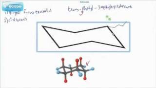 Organic chemistry cis  trans and 13 diaxial repulsion [upl. by Sadnalor]