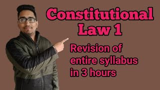 Constitutional Law Revision Session article 151A entire Constitution part 1 for llb students [upl. by Nezah]