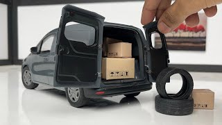 Unboxing 118 Mercedes Citan Panel Delivery Van Scale Model with Realistic Detailing [upl. by Esenwahs]