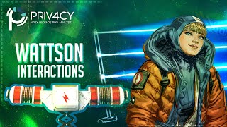 Wattson Ult Interactions against all Legends  Apex Legends Wattson [upl. by Ydnak677]