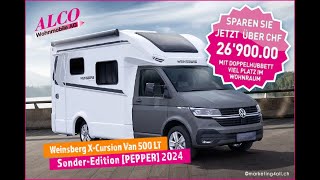 WEINSBERG XCursion 500LT Edition PEPPER Doppelhubbett  ALCO Wohnmobile [upl. by Darleen558]