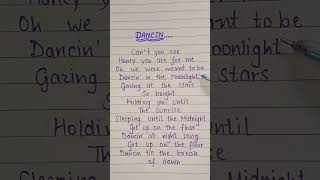 Dancin lyrics 💓 🔥music remix housemusic lyrics [upl. by Lytsirk]