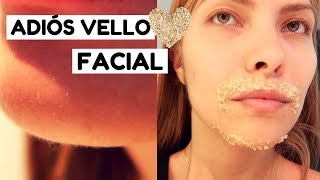 ELIMINA EL VELLO FACIAL SIN DOLOR 2 REMEDIOS CASEROS DIY  MODO MAYA [upl. by Bigg]