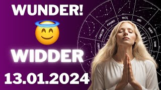 WIDDER ♈️⭐️ EIN WUNDER FÜR DICH 😱 Horoskop  13Januar 2024 widder tarot [upl. by Zitella]