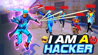 Yes I Am Hacker 🔥 CS Rank Unbelievable Gameplay must watch  Garena Free Fire [upl. by Airtemak]