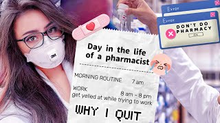 Day in the life of a Pharmacist 👩‍⚕️why not to do pharmacy 💊 the ugly truth of why I quit [upl. by Walczak]