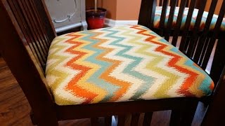 How to Recover Chair Cushions DIY [upl. by Lanuk]