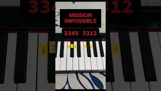 Mission Impossible Theme Song Piano Tutorial music shorts [upl. by Conway]