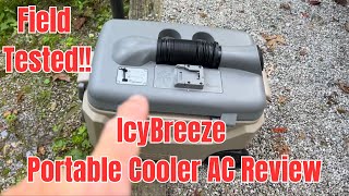 ICYBREEZE Portable AC Cooler Review Field Tested While Tent Camping in North GA Mountains [upl. by Theo]