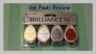 Review Of The Brilliance Dew Drop Ink Pads By Tsukineko [upl. by Atelra955]