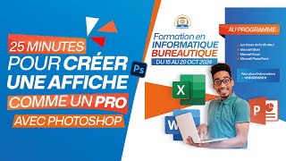 Créez une Affiche Professionnelle en 25 Minutes avec Photoshop  Tutoriel amp Astuces Pro 2024 [upl. by Sheree]