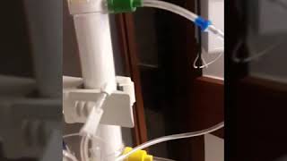 Fresenous CRRT HOW TO fill arterial bubble catcher during priming [upl. by Luebke]