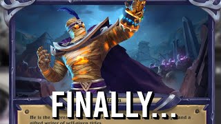 RAFAAM NEW HEARTHSTONE HERO  FINALLY HE IS HERE Emotes and Animations [upl. by Grace]