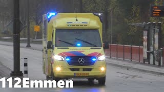 Ambulances Orgaandonatie amp Politie Rijopleiding met spoed in Groningen [upl. by Aralc]