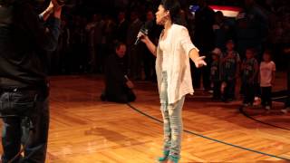 JAZZLYN LITTLE SINGS NATIONAL ANTHEM [upl. by Cormack]